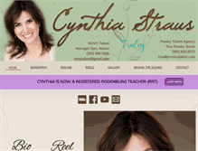 Tablet Screenshot of cynthiastraus.com